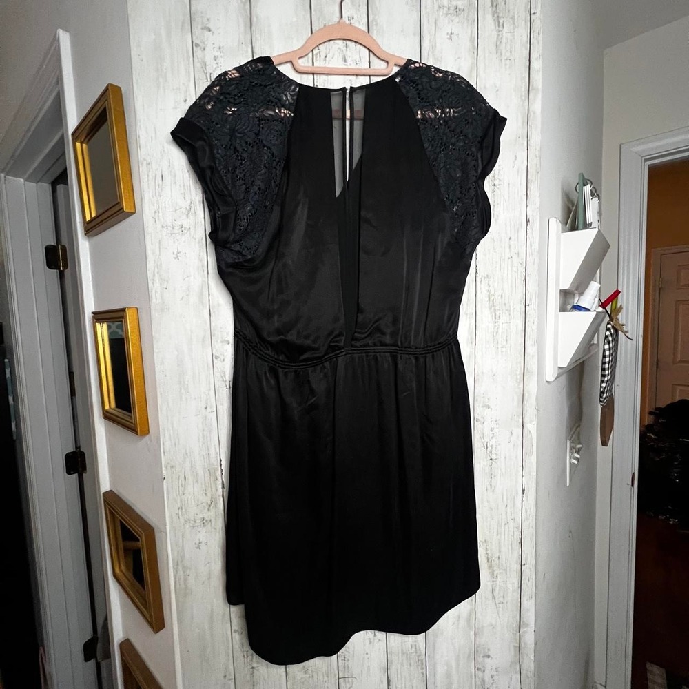 Rebecca Taylor Lace Cap Sleeve Dress Size 8 - Picture 4 of 4